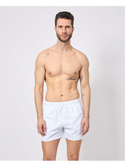 Costume da bagno uomo EA7 con logo a contrasto EMPORIO ARMANI EA7 | 7M000519-AF13049M0076
